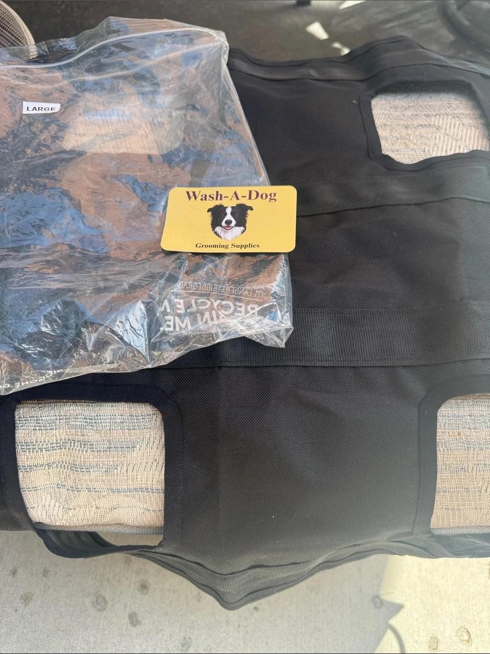 Wash a Dog Grooming sling Large works great for washing animals camancanine.